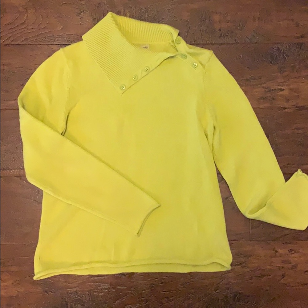 Lime green sweater
